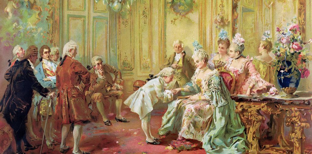 Mme de Pompadour at Versailles in 1763 by Vicenta de Paredes,A3(16x12")Poster