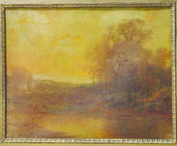 October Evening, vintage artwork by Bryant Chapin, 12x8" (A4) Poster