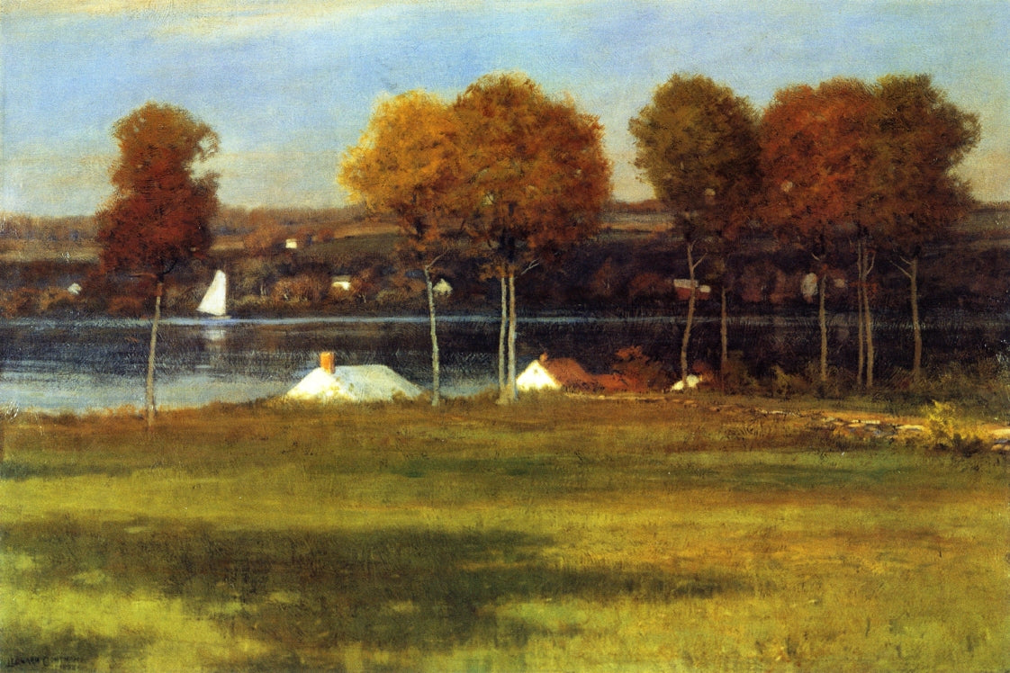 Along the Mianus River, vintage artwork by Leonard Ochtman, 12x8" (A4) Poster