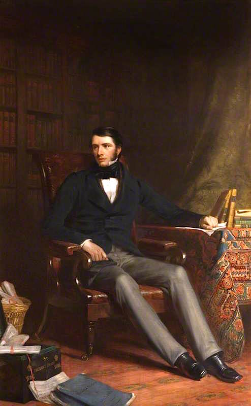 Sir Charles Edward Trevelyan, 1st Bt, vintage artwork by Eden Upton Eddis, A3 (16x12") Poster Print