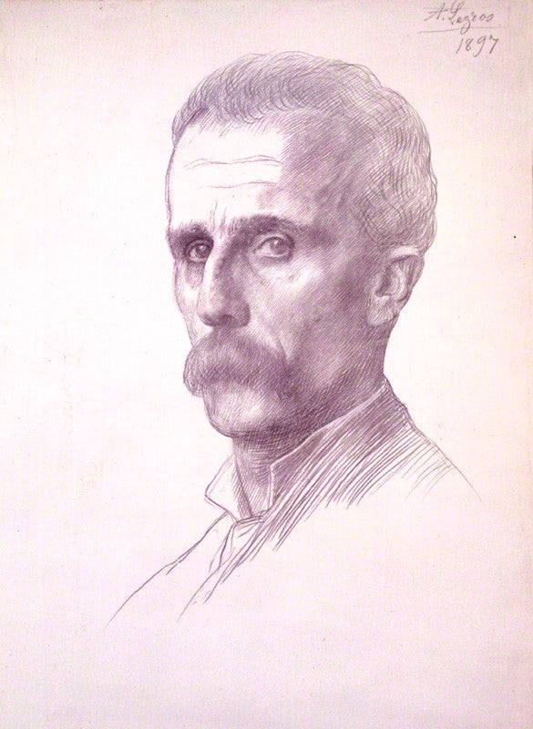 Dugald Sutherland MacColl, vintage artwork by Alphonse Legros, 12x8" (A4) Poster