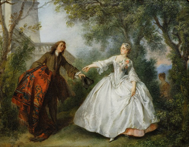 Nicaise, vintage artwork by Nicolas Lancret, 12x8" (A4) Poster