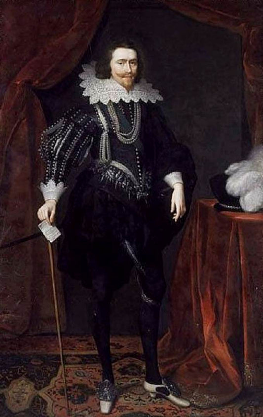 Duke of Buckingham, vintage artwork by Daniël Mijtens, 12x8" (A4) Poster