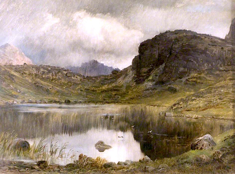 An Highland Loch, vintage artwork by John MacWhirter, 12x8" (A4) Poster
