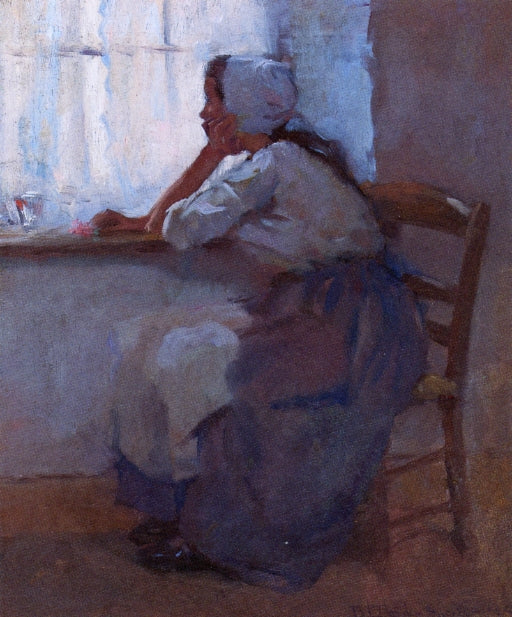 Girl at the Window by Robert Lewis Reid,A3(16x12")Poster