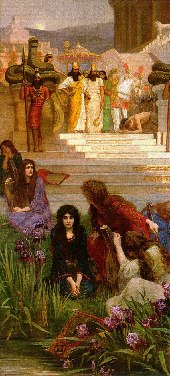 The Daughters of Judah in Babylon by Herbert Gustave Schmalz,A3(16x12")Poster