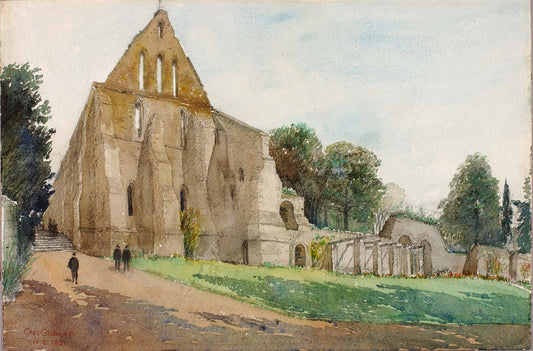 Battle Abbey, vintage artwork by Cass Gilbert, 12x8" (A4) Poster