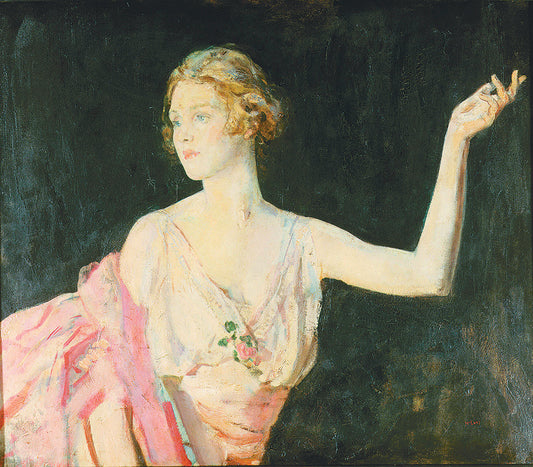 Lady Diana Cooper, vintage artwork by Ambrose McEvoy, 12x8" (A4) Poster