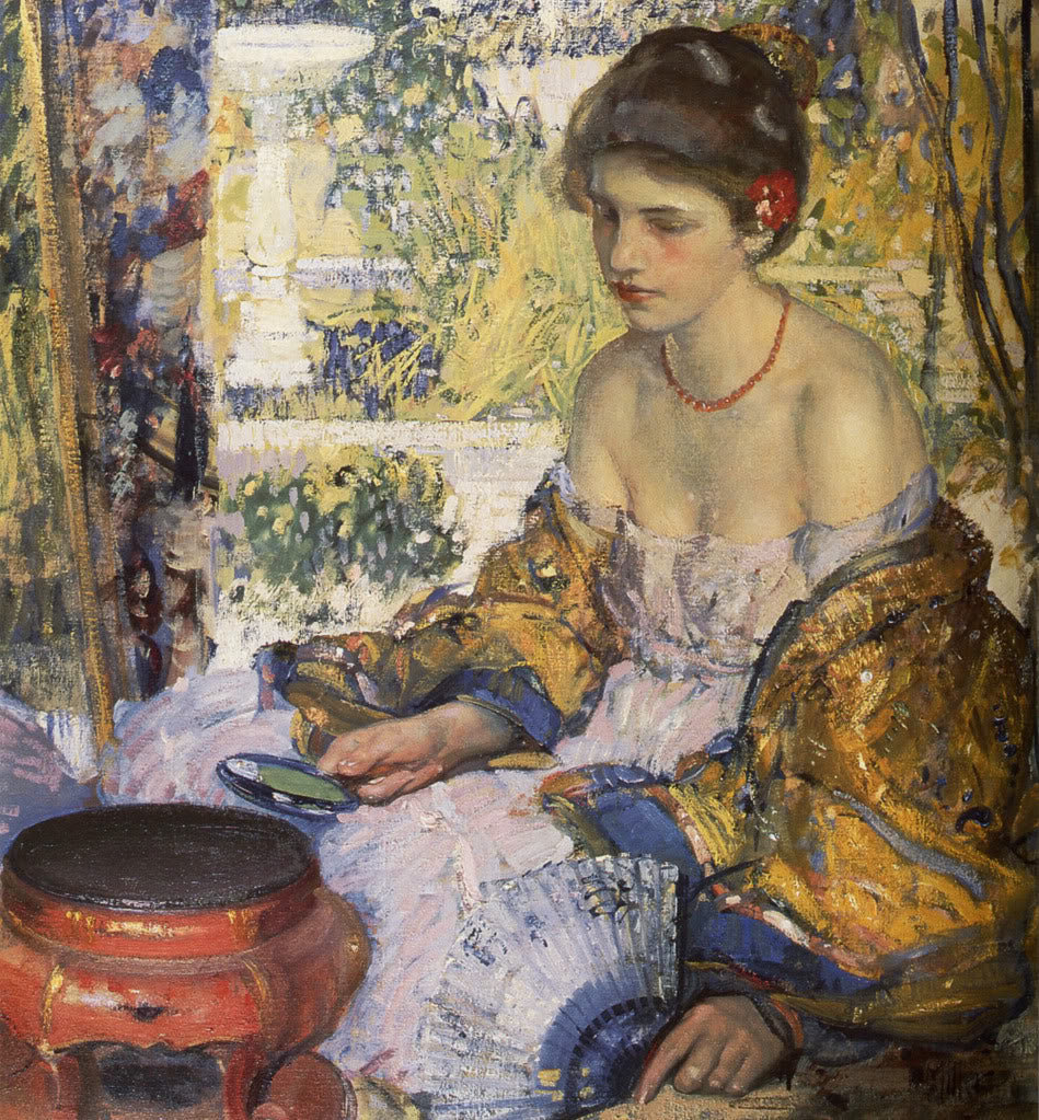 Princess in the Land of Sunshine, vintage artwork by Richard Edward Miller, 12x8" (A4) Poster