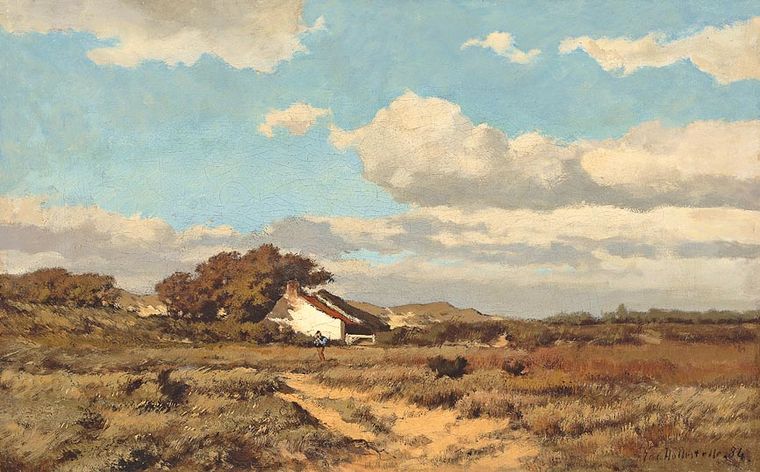 Hill in Domburg by Jacob Huijbrecht Hollestelle,A3(16x12")Poster