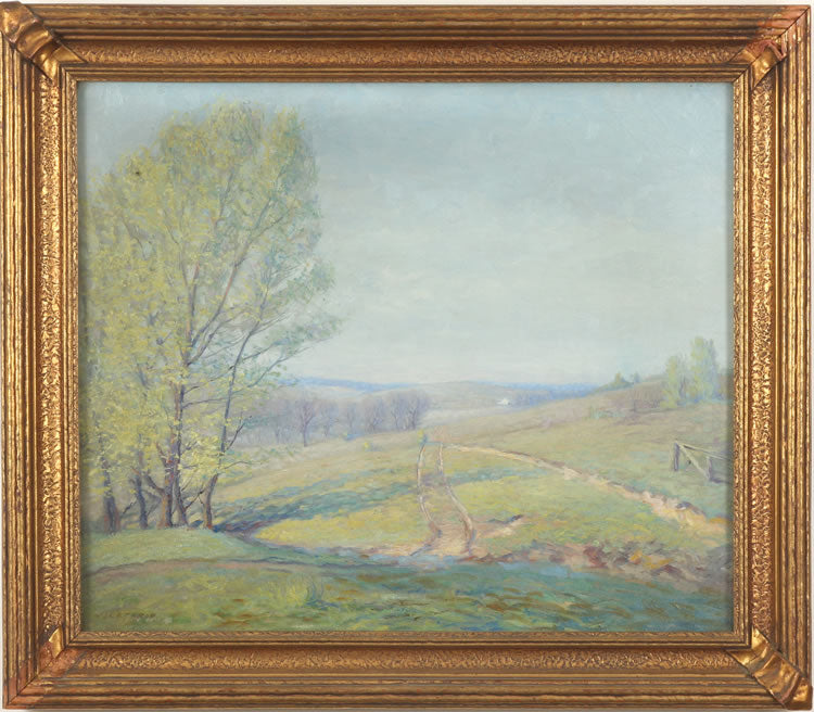Spring at Thornhill Farms, vintage artwork by William Langson Lathrop, 12x8" (A4) Poster