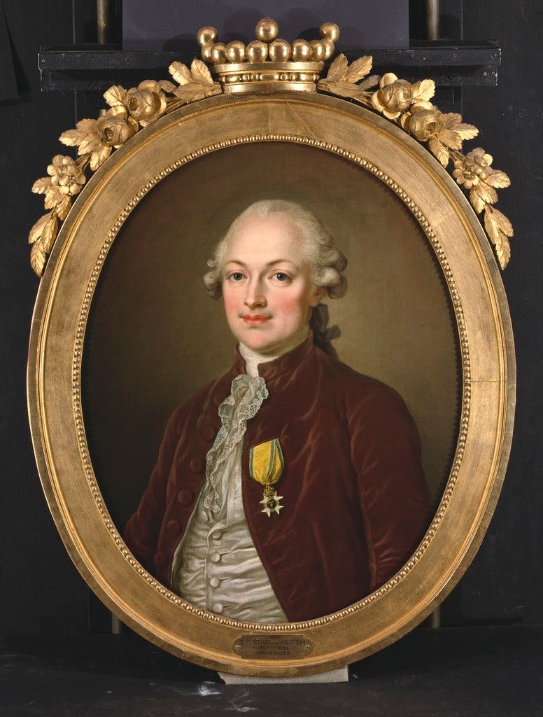 Erik Magnus Staël von Holstein, vintage artwork by Ulrika Fredrica Pasch, 12x8" (A4) Poster