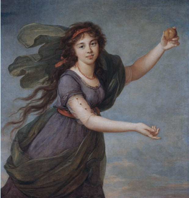 Julie Le Brun as Atalanta, vintage artwork by Élisabeth Vigee-Lebrun, 12x8" (A4) Poster