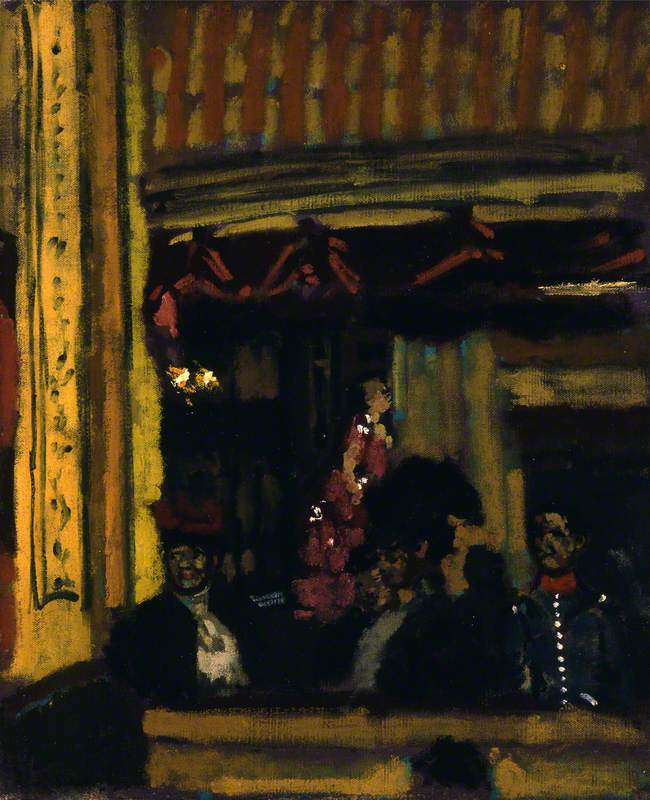 La gaiete Rochechouart, vintage artwork by Walter Richard Sickert, 12x8" (A4) Poster