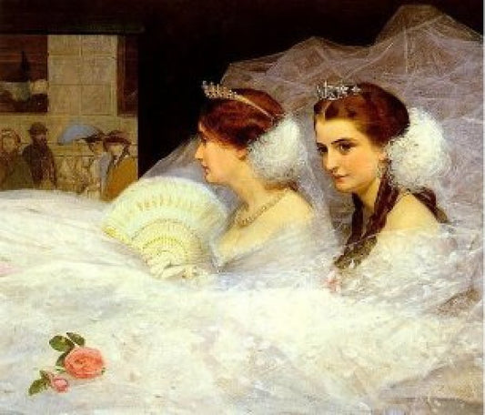 Going to Court, vintage artwork by James Hayllar, R.B.A., 12x8" (A4) Poster