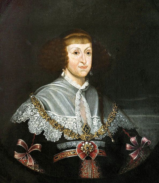 Portrait of Cecilia Renata Habsburg, vintage artwork by Frans Luyckx, 12x8" (A4) Poster
