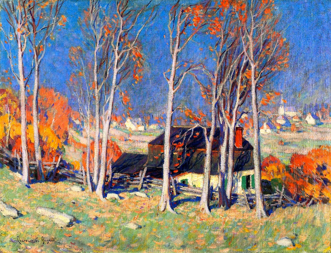Lonely Village on the Saint Lawrence by Clarence Gagnon,16x12(A3) Poster
