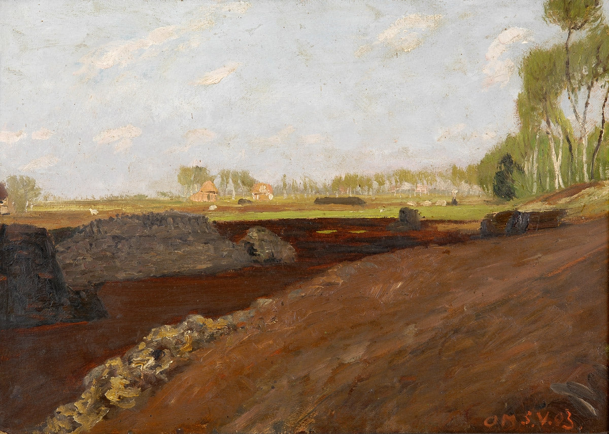 Moor at Worpswede by Otto Modersohn,A3(16x12")Poster