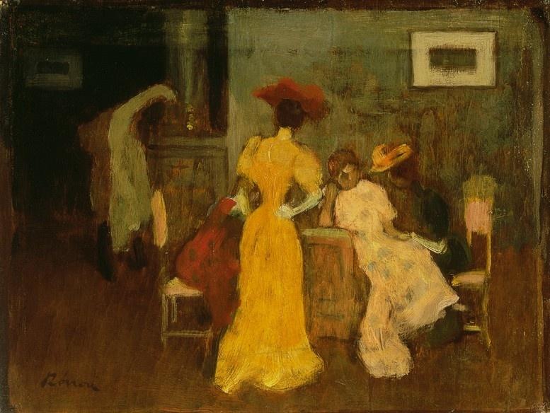 Ladies in the Interior by Jozsef Rippl-Ronai,A3(16x12")Poster