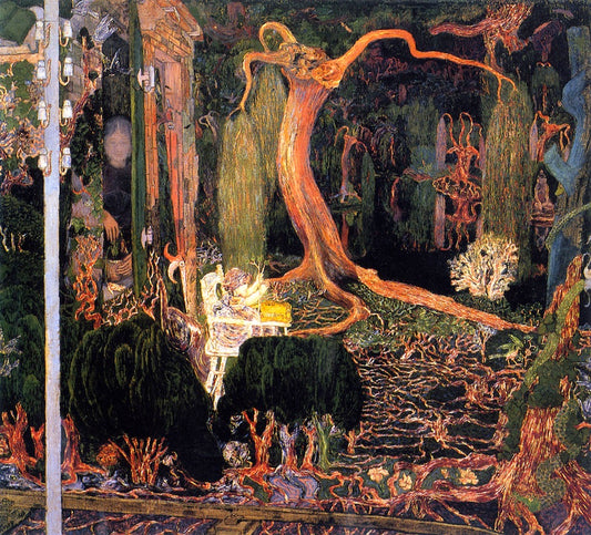 The Young Generation, vintage artwork by Jan Toorop, 12x8" (A4) Poster
