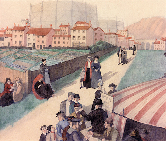 A Bank Holiday Fair by Winifred Knights,16x12(A3) Poster