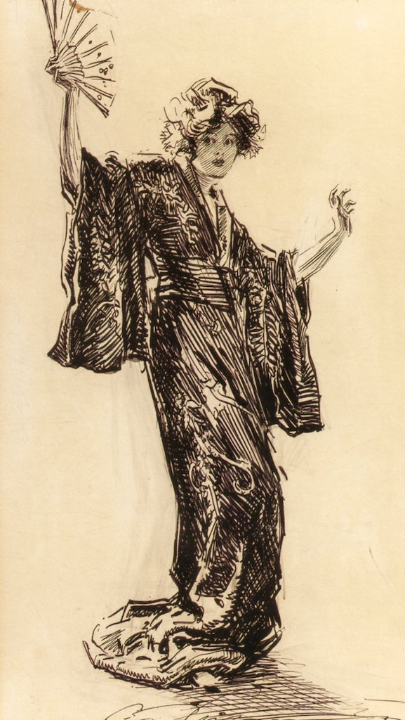 Japonette by Charles Dana Gibson,A3(16x12")Poster
