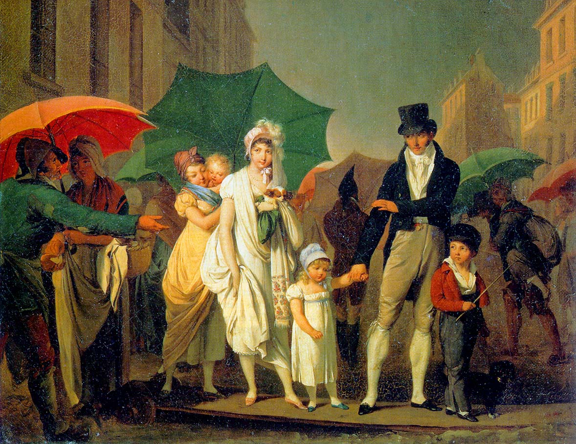 Passer Payez, vintage artwork by Louis-Leopold Boilly, 12x8" (A4) Poster