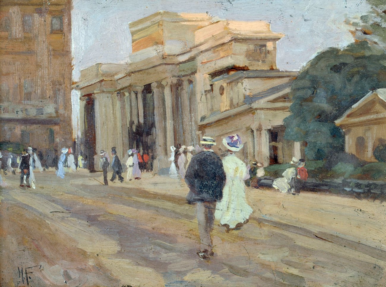 titution Screen on Constitution Hill, London by Hilda Fearon,16x12(A3) Poster