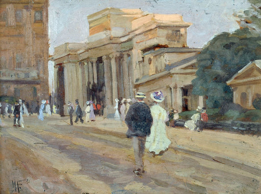 titution Screen on Constitution Hill, London by Hilda Fearon,16x12(A3) Poster