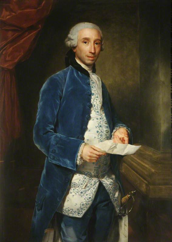 Louis de Visme, vintage artwork by Anton Raphael Mengs, 12x8" (A4) Poster
