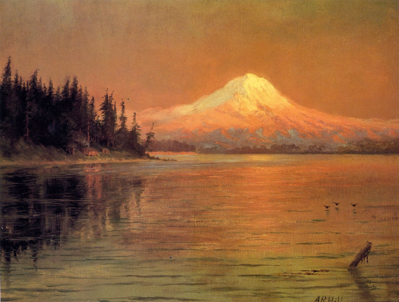 Mr. Rainier from Vashon Island by Abby Williams Hill,A3(16x12")Poster