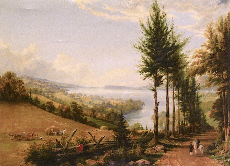View of the Hudson from Horton's Road near Croton, vintage artwork by Robert Havell Jr., A3 (16x12") Poster Print