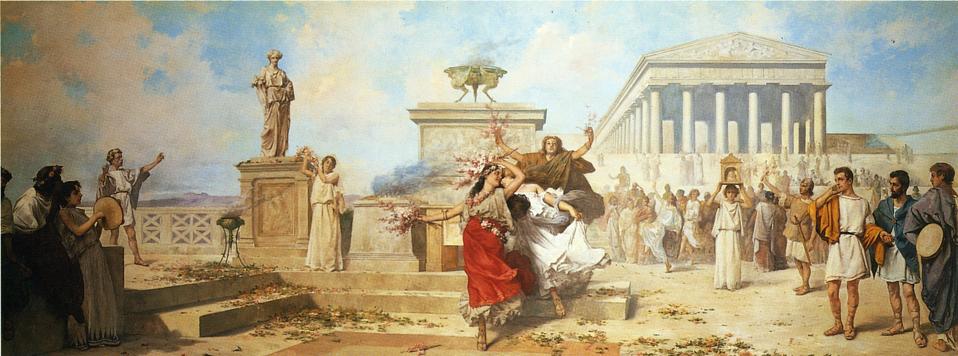 The Dance Continues, vintage artwork by Andreas Marchisio, 12x8" (A4) Poster