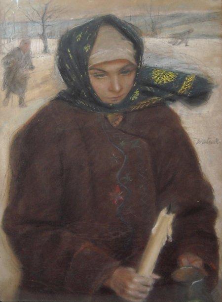 Returning from the Church, vintage artwork by Theodor Axentowicz, 12x8" (A4) Poster