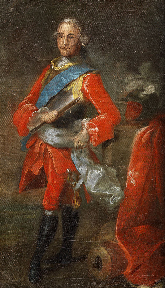 Count Frederik von Fersen, vintage artwork by Gustaf Lundberg, 12x8" (A4) Poster