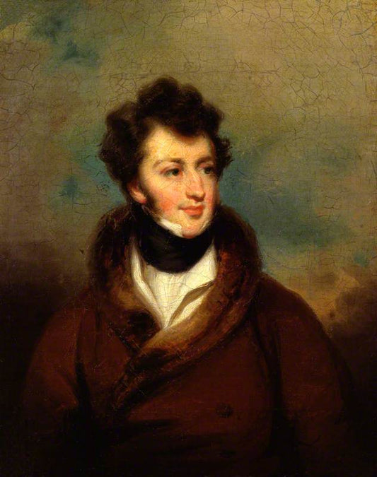 Sir Henry Rowley Bishop, vintage artwork by George Henry Harlow, 12x8" (A4) Poster