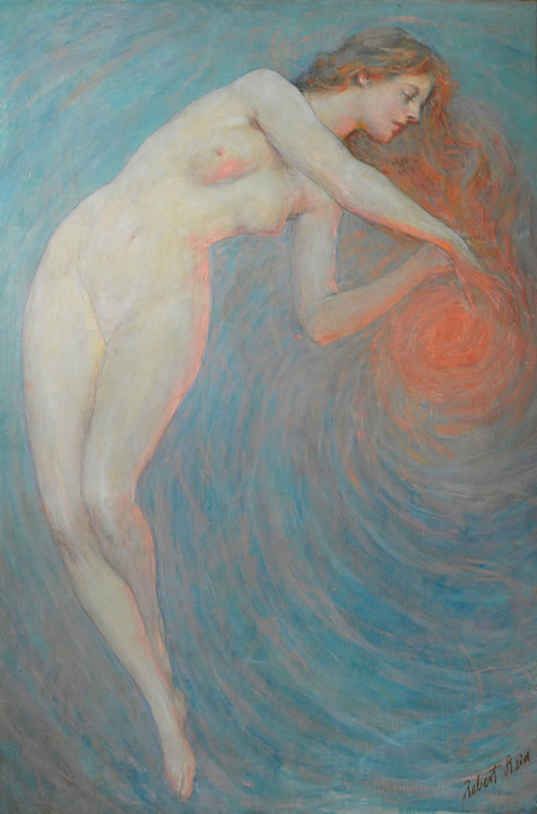 Nude with Orbit by Robert Lewis Reid,A3(16x12")Poster