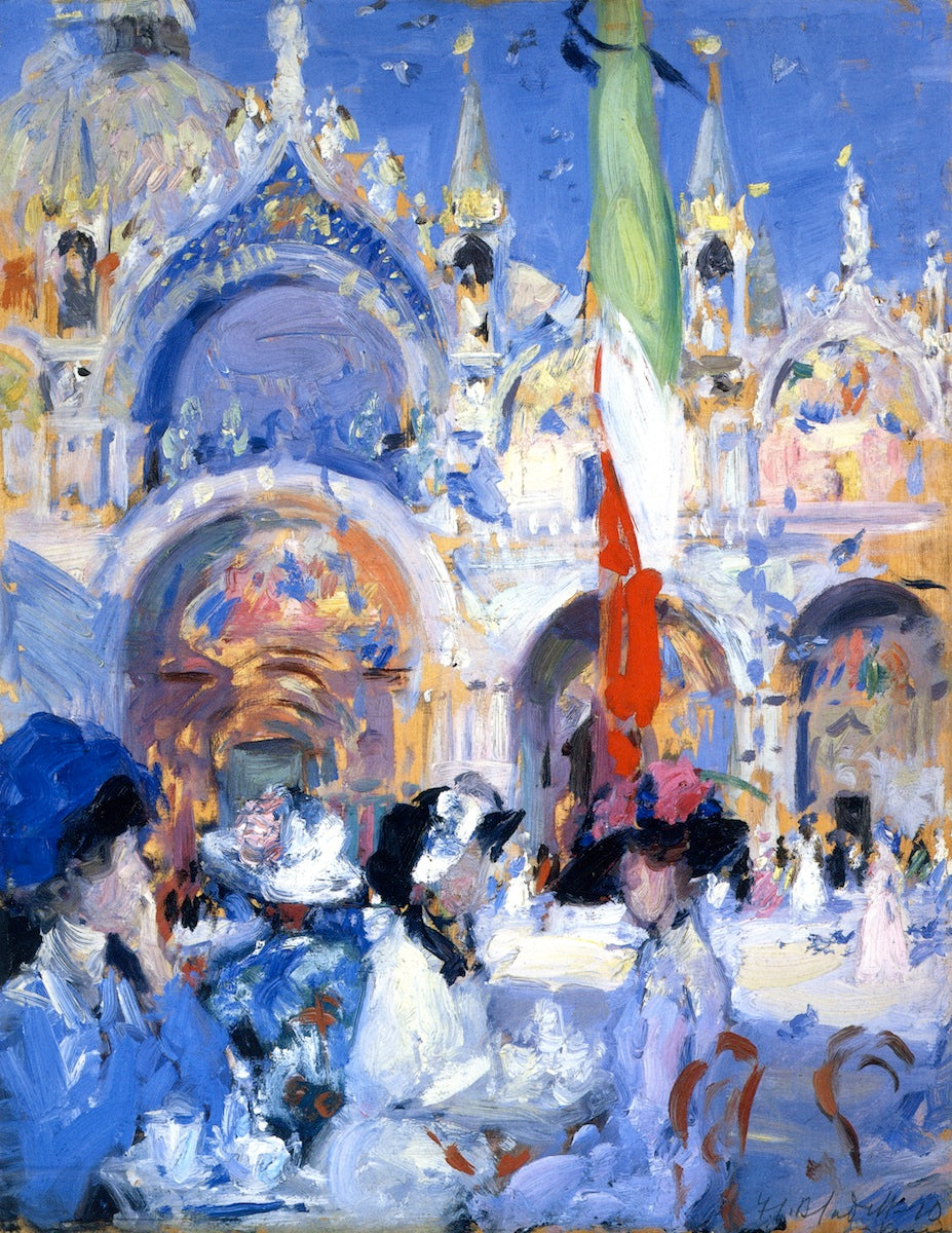 n's Café, Venice by Francis Campbell Boileau (F.C.B.) Cadell,16x12(A3) Poster