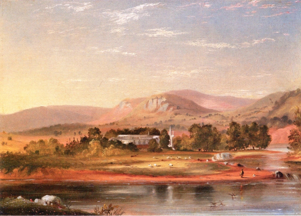 Landscape with Fantastic Architecture, vintage artwork by Robert Seldon Duncanson, A3 (16x12") Poster Print