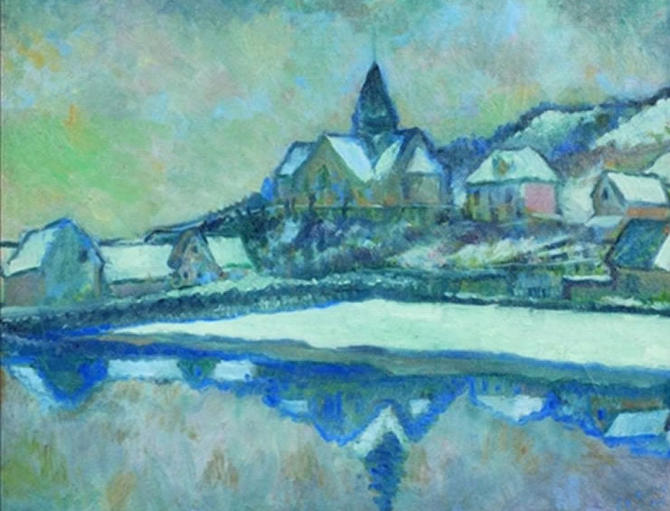 Flood at Giverny by Theodore Earl Butler,A3(16x12")Poster