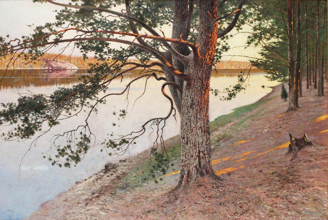  Trees in the Archipelago by August Wilhelm Nikolaus Hagborg,A3(16x12")Poster