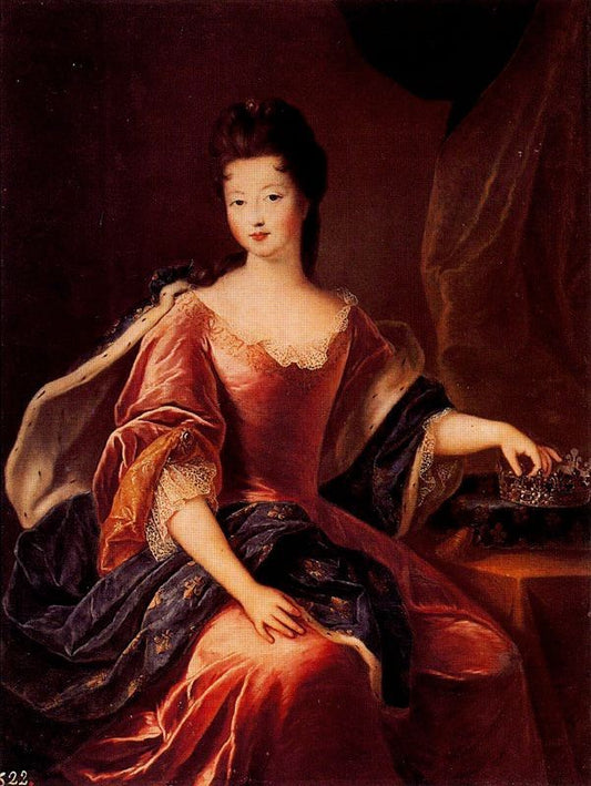 Portrait of Françoise Marie de Bourbon, vintage artwork by Pierre Gobert, 12x8" (A4) Poster