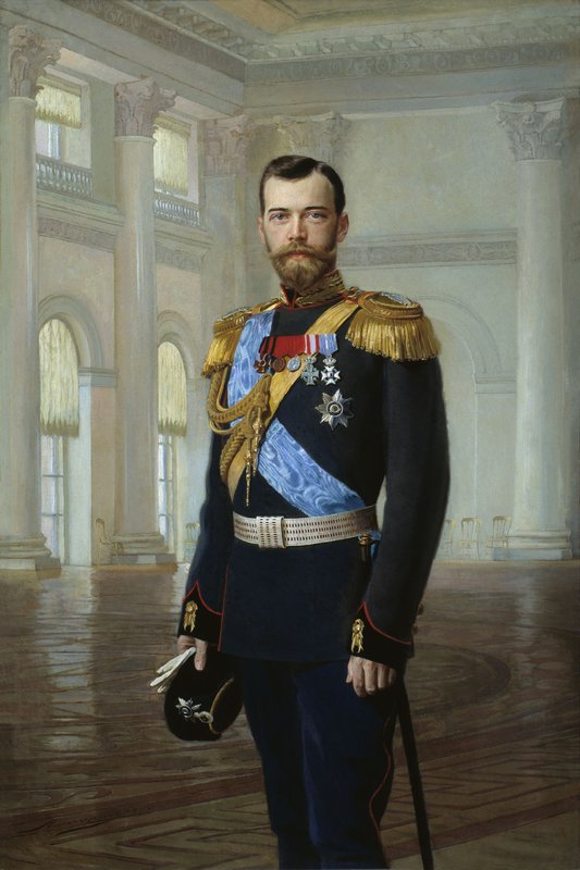 Portrait of Emperor Nicholas II, vintage artwork by Ernest Liphart, 12x8" (A4) Poster