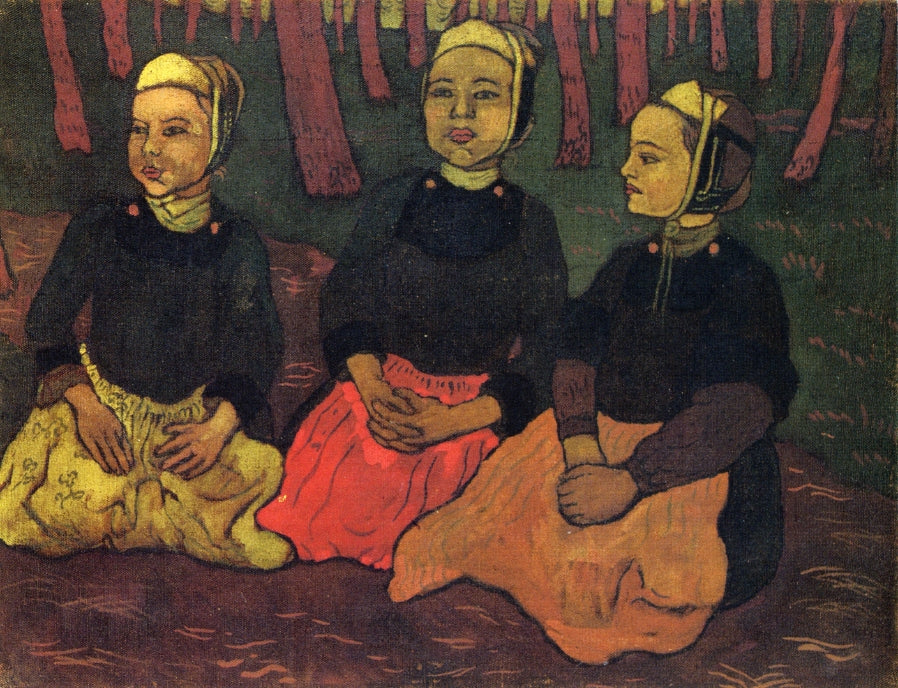 Three Breton Women in the Forest by Georges Lacombe,A3(16x12")Poster