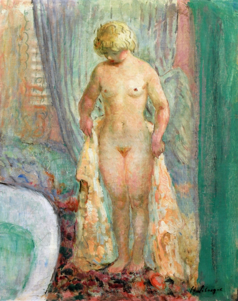 Blond Nude in the Bath by Henri Lebasque,A3(16x12")Poster