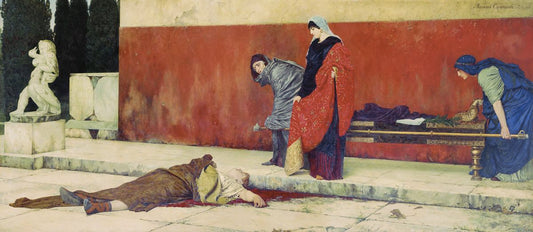 Nero's Death, vintage artwork by Vasily Sergeevich Smirnov, 12x8" (A4) Poster