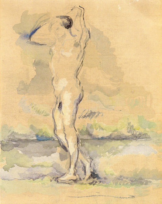 Bagther, vintage artwork by Paul Cezanne, 12x8" (A4) Poster