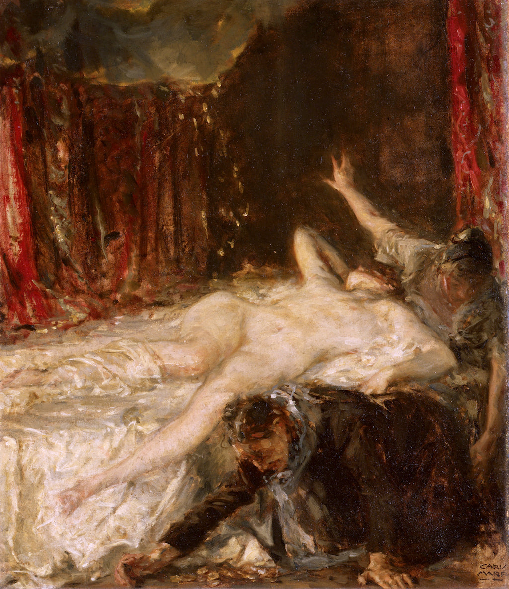 Payment of Zeus, vintage artwork by Carl von Marr, 12x8" (A4) Poster