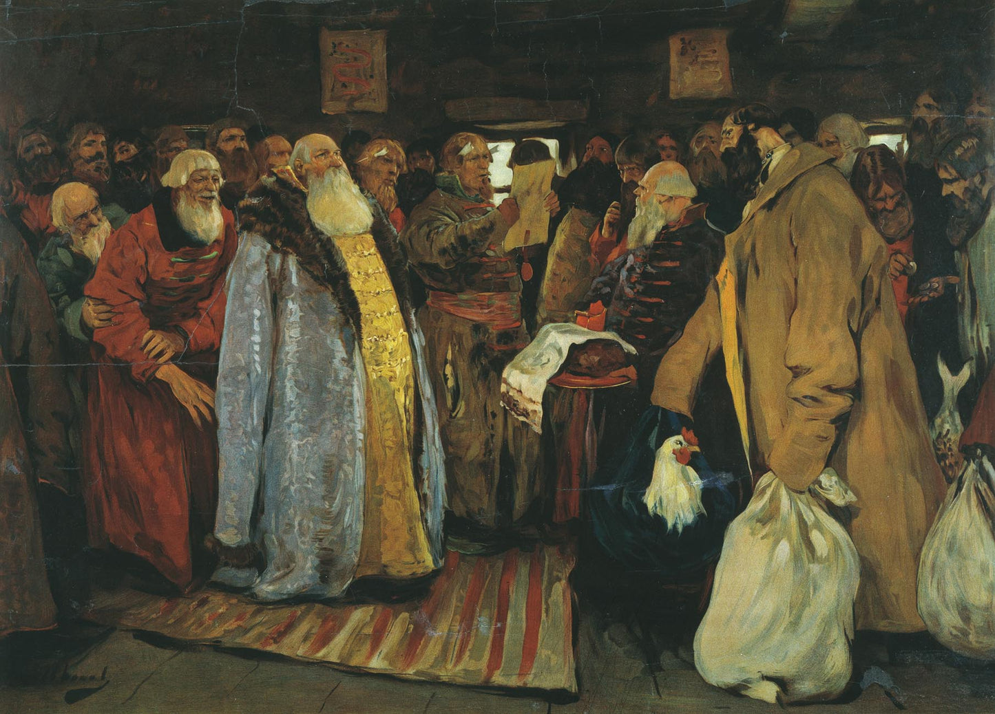 The Boyar's Arrival, vintage artwork by Sergei Ivanov, 12x8" (A4) Poster