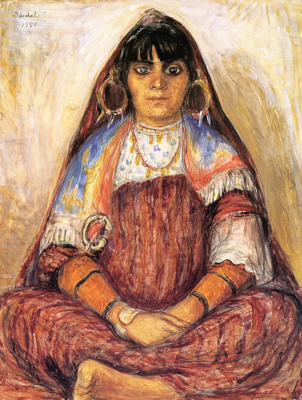 La Bneia, vintage artwork by Nils Dardel, 12x8" (A4) Poster